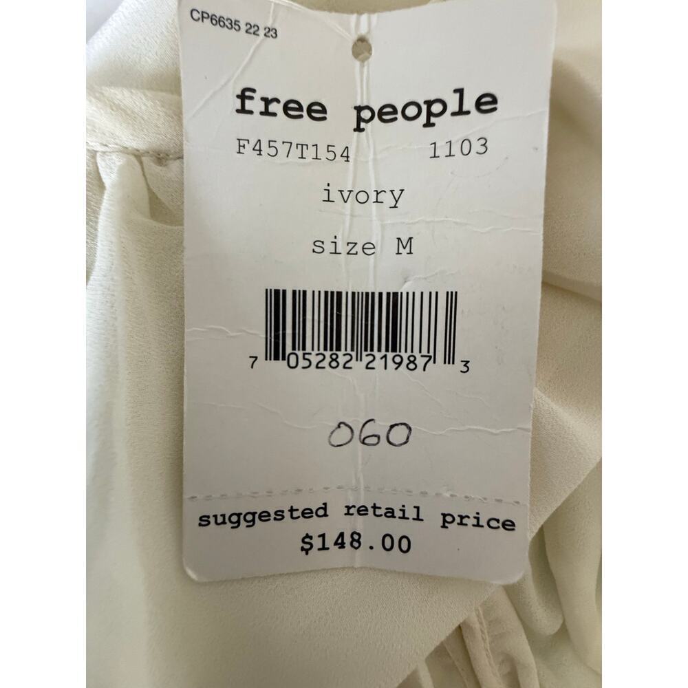 Free People Embroidered Forget Me Not Blouse Womens Medium - Picture 7 of 8